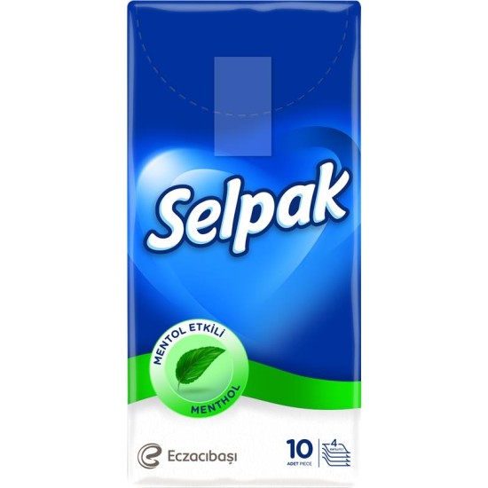 Vienkartinės nosinaitės SELPAK Menthol, 4 sluoksnių,1vnt