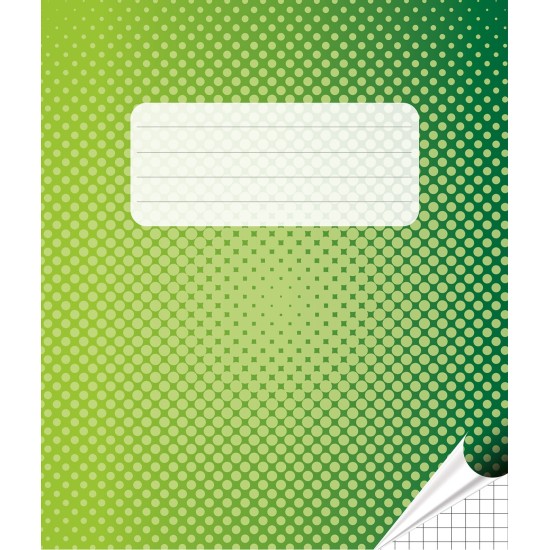 Sąsiuvinis, A5, langeliais, 12 lapų, 100gsm, su paraštėmis iš abiejų pusių