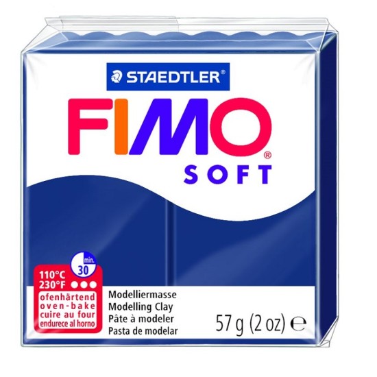 Modelinas FIMO SOFT, 57 g, tamsiai mėlyna sp.