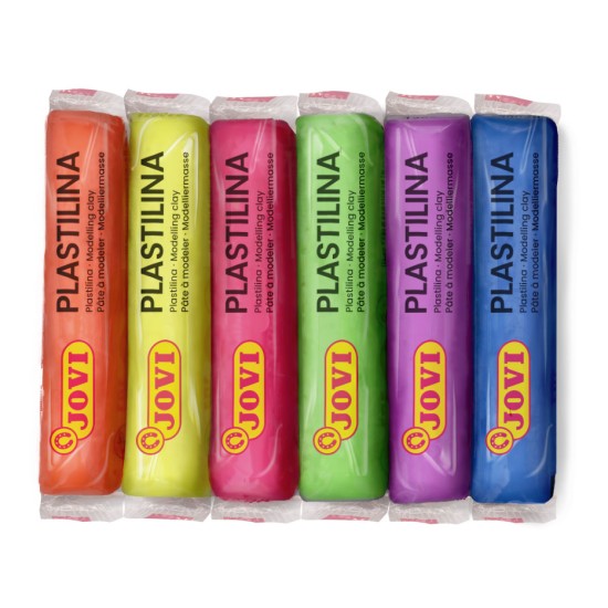 Plastilinas JOVI, 15 g, 6 neoninės spalvos