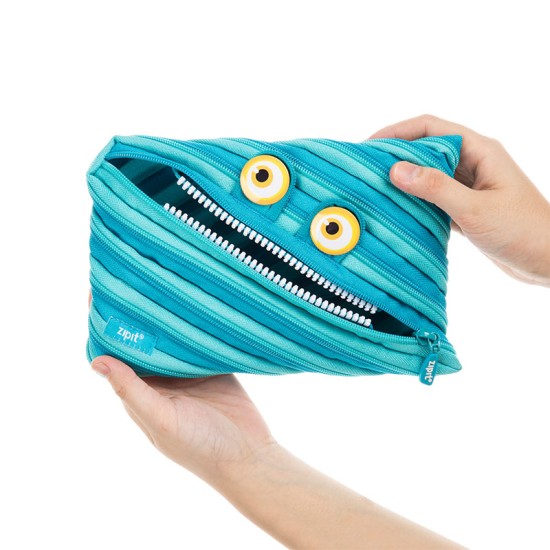 Penalas-pieštukinė ZIPIT Wildlings Jumbo Pouch, ZTMJ-WD-CRE, mėlynos sp.