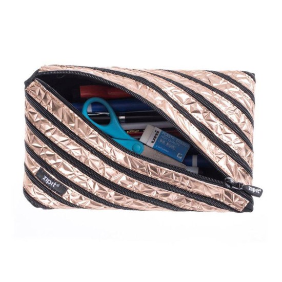 Penalas-pieštukinė ZIPIT Metallic Jumbo Pouch, ZTJ-MT-1, Bronzinė