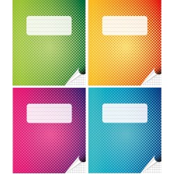 Sąsiuvinis, A5, langeliais, 12 lapų, 100gsm, su paraštėmis iš abiejų pusių