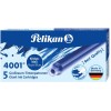 Rašalo kapsulės PELIKAN, 5 vnt., mėlynos spalvos
