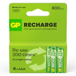 Pakraunama baterija GP Recharge NiMH AAA 800mAh EB4