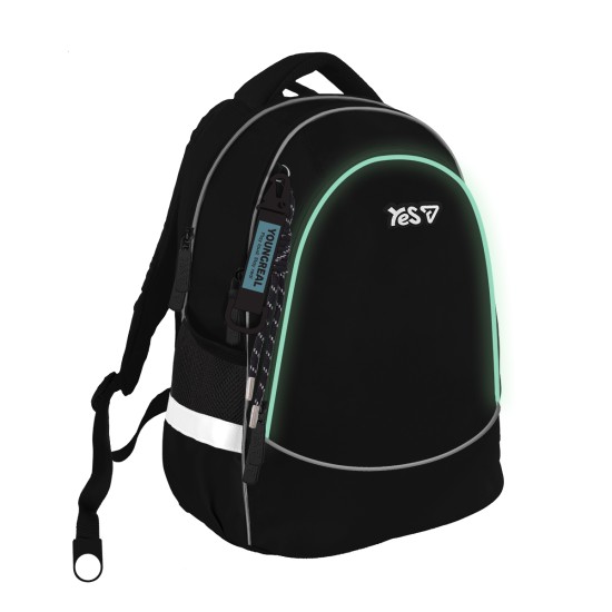 Kuprinė YES S-116M Just Black, 40 x 30 x 15 cm