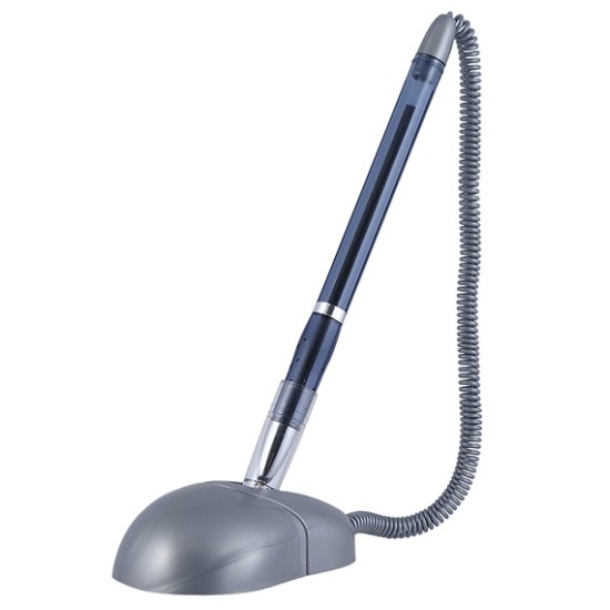 Tušinukas DESK PEN, Axent, su grandinėle, 0.7mm, mėlynos sp.