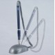 Tušinukas DESK PEN, Axent, su grandinėle, 0.7mm, mėlynos sp.