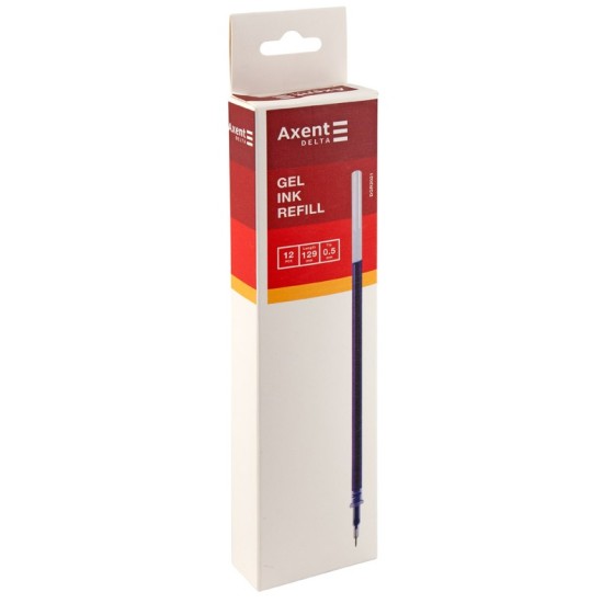 Šerdelė geliniams rašikliams AXENT Delta, 0.5mm, 129mm, juodos sp.