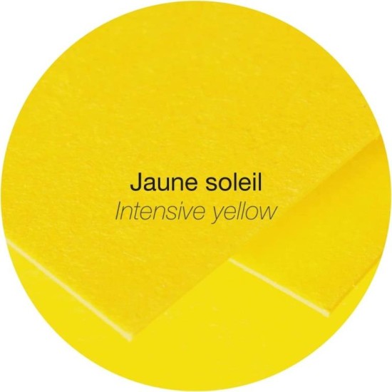 Dekoratyvinis vokas POLLEN, Clairefontaine, 75x100mm, 120gsm, ryškiai geltonos sp.
