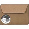 Dekoratyvinis kraft popieriaus vokas POLLEN, Clairefontaine, C6 (114x162mm), 120gsm, rudos sp.