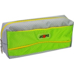 Penalas JCPZ, CoolForSchool, 200x85x45 mm, su 2-iem skyriais, pilkos/žalios sp.