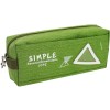Penalas SIMPLE, CoolForSchool, 200x85x40 mm, su 2-iem skyriais, žalios sp.