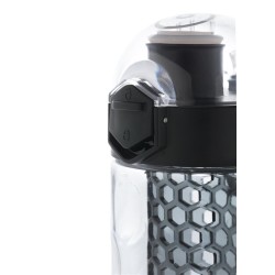 Gertuvė XD XCLUSIVE, 700ml, su juodos sp. infuzoriumi, skaidrus tritano plastikas, su užrakinamu dangteliu