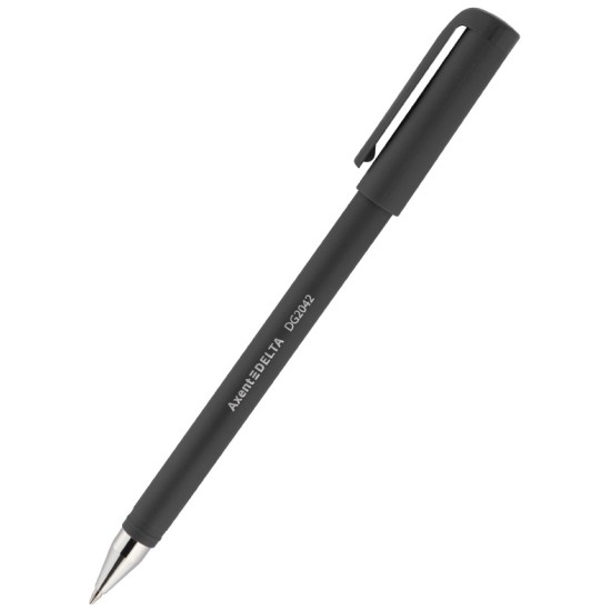 Gelinis rašiklis AXENT Delta, 0.7mm, juodos sp.