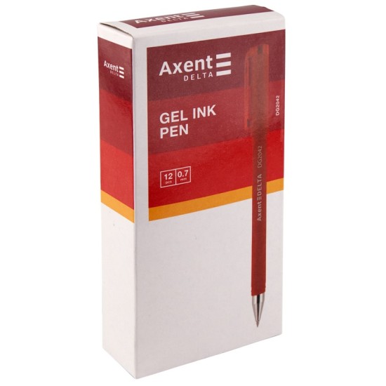 Gelinis rašiklis AXENT Delta, 0.7mm, juodos sp.