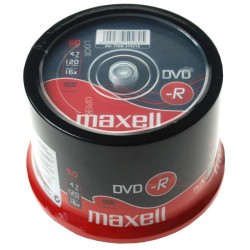 DVD-R diskai MAXELL, 4,7 GB, 16X, 120 min., 50 vnt., rietuvėje