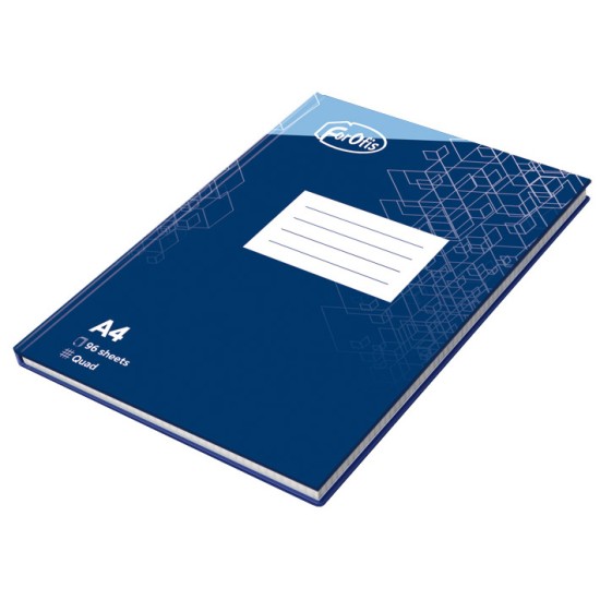 Sąsiuvinis kietu viršeliu FOROFIS, A4, langeliais, 96 lapai, 60gsm