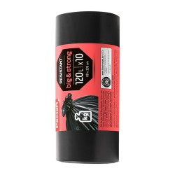 Šiukšlių maišai PACLAN, 120 litrų, 10 vnt., 35 mkr, LDPE plastikas, juodos sp.