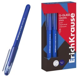 Gelinis rašiklis G-GLASS ORIGINAL, ErichKrause, 0.5mm, mėlynos sp.