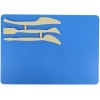 Lentelė plastilinui KITE, 250x180mm, su 3 įrankiais, mėlynos sp.