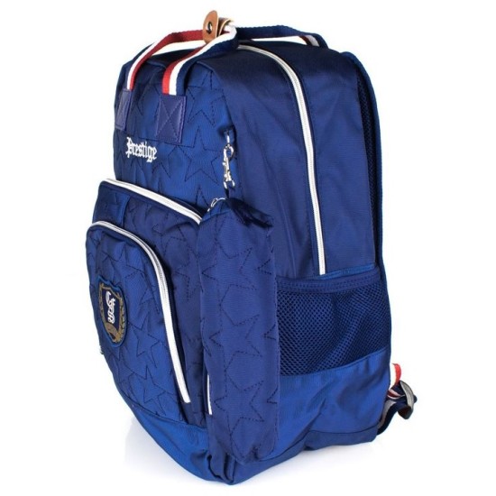 Mokyklinė kuprinė PRESTIGE, CoolForSchool, su skyriumi 15" kompiuteriui, 370x270x140mm, mėlynos sp.