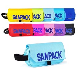 Penalas SAMPACK, 210x105 mm, su 2-iem skyriais, mėlynos sp.