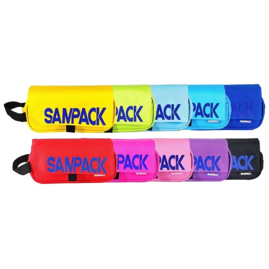 Penalas SAMPACK, 210x105 mm, su 2-iem skyriais, rožinės sp.