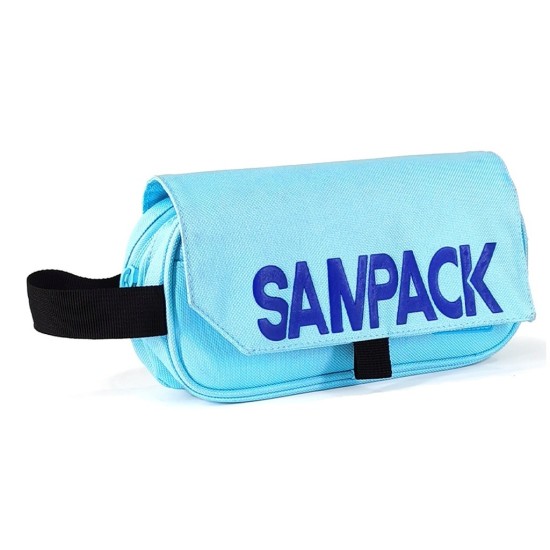 Penalas SAMPACK, 210x105 mm, su 2-iem skyriais, rožinės sp.