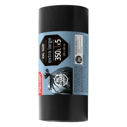 Šiukšlių maišai PACLAN, 350 litrų, 5 vnt., 60 mkr, LDPE plastikas, juodos sp.