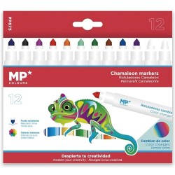 Flomasteriai CHAMELEON MAGIC, MP, 10 sp. + 2 spalvos keitikliai
