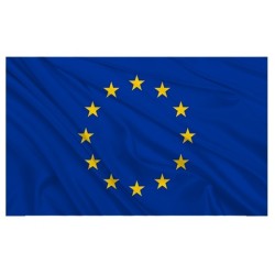 Europos Sąjungos vėliava, 100x170 cm, stiebinė, su karabinais