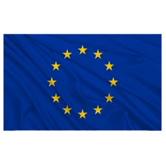 Europos Sąjungos vėliava, 100x170 cm, stiebinė, su karabinais
