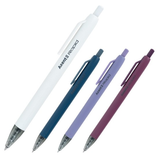 Automatinis gelinis rašiklis RAPID, Axent, 0.5mm, mėlynos sp.