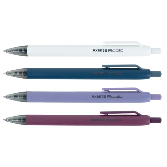 Automatinis gelinis rašiklis RAPID, Axent, 0.5mm, mėlynos sp.