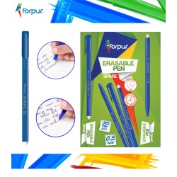 Ištrinamas gelinis rašiklis SPARE, Forpus, 0.5 mm, mėlynos sp.
