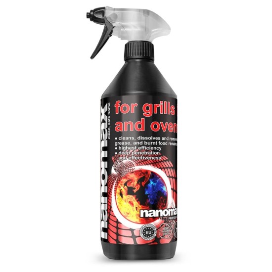 Purškiamas orkaičių, židinių ir grilių valiklis NANOMAX Pro, 1 L