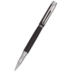 Gelinis rašiklis FOROFIS, juodos sp. metalinis korpusas, 0.5mm, pasukamas, dovanų dėžutėje
