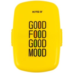 Pietų-užkandžių dėžutė, Kite, 1150ml, su įrankiais, geltona/žalia sp.