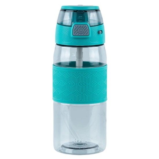 Gertuvė KITE, 600ml, su užrakinamu dangteliu, žalios sp. tritano plastikas