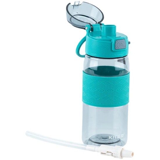 Gertuvė KITE, 600ml, su užrakinamu dangteliu, žalios sp. tritano plastikas