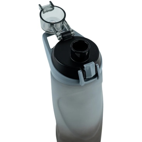 Gertuvė KITE, 760ml, su užrakinamu dangteliu, pilkos/juodos sp. tritano plastikas