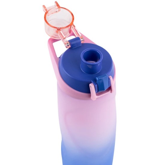 Gertuvė KITE, 760ml, su užrakinamu dangteliu, mėlynos/rožinės sp. tritano plastikas