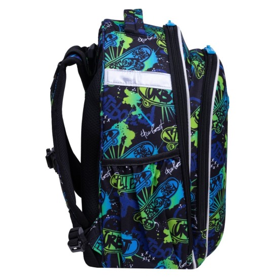 Mokyklinė kuprinė SKATE NIGHT, CoolPack, 16 L