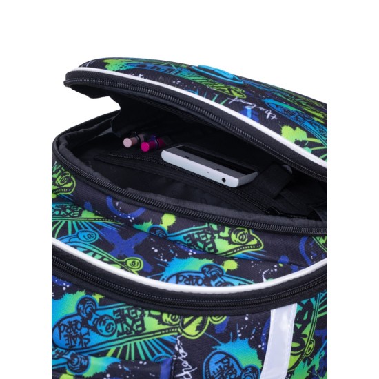 Mokyklinė kuprinė SKATE NIGHT, CoolPack, 16 L