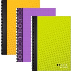 Bloknotas, A6, langeliais, 96 lapai, 70gsm, su spirale šone