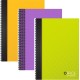Bloknotas, A6, langeliais, 96 lapai, 70gsm, su spirale šone