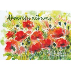 Albumas akvarelei, A4, 15 lapų, 210 gsm