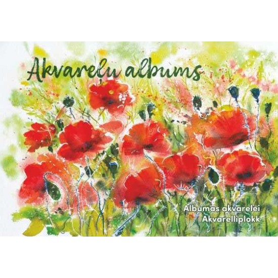 Albumas akvarelei, A4, 15 lapų, 210 gsm