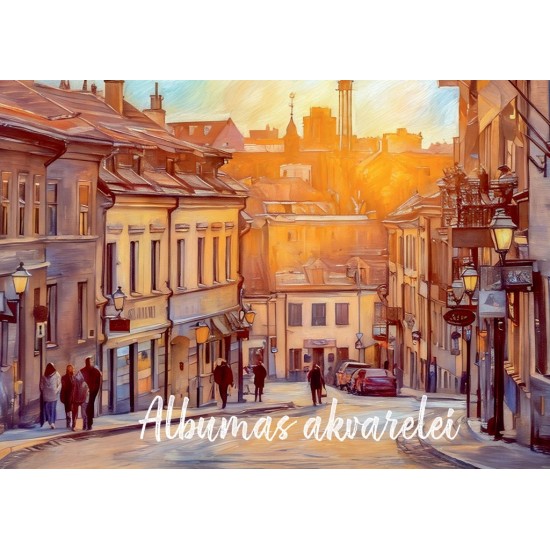 Albumas akvarelei, A4, 20 lapų, 200 gsm